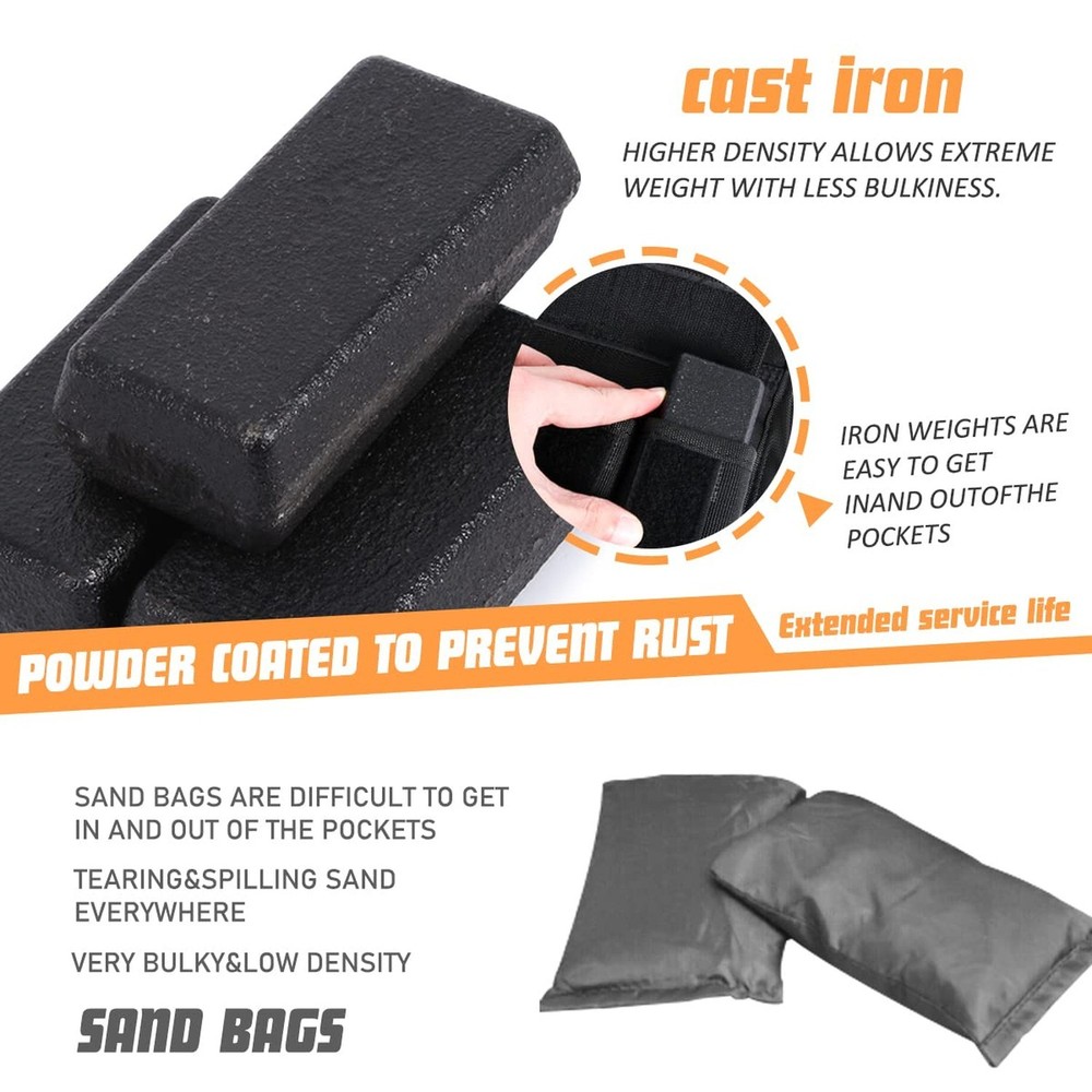 Adjustable Weighted Vest 0-44lbs,5BILLION Weight Vest with Solid Bar Weights,...