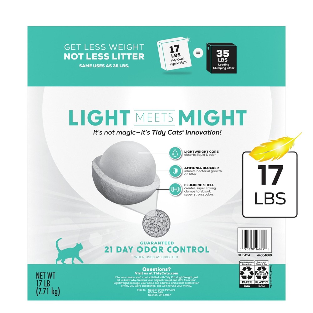 Cat Litter Unscented Box W/ Strong Absorbency & Non-Tracking New