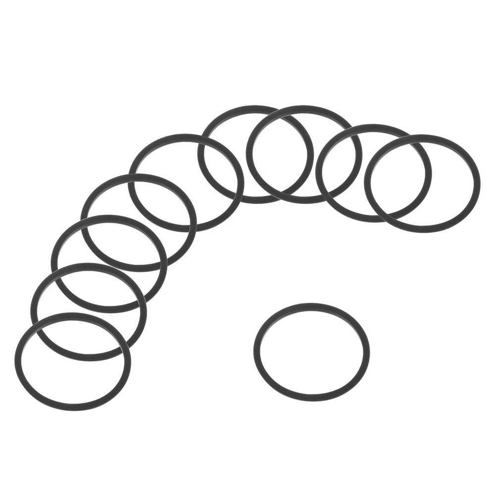 10pcs 40oz Replacement Silicone Lid Seals Ring (3", O-shaped, Black)