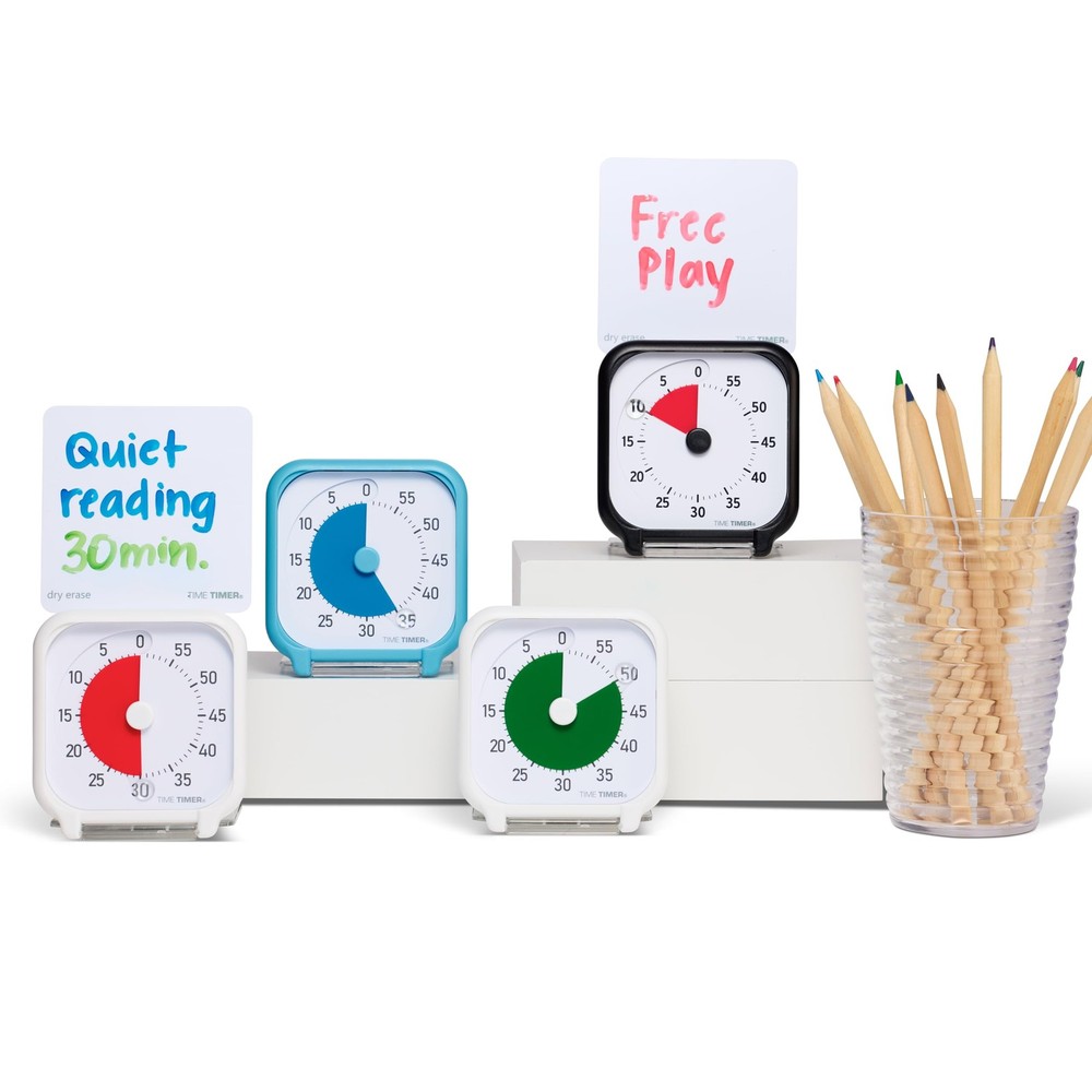 Time Timer 3 Inch Visual Timer – 60-Minute Quiet Portable Countdown Timer for Ki