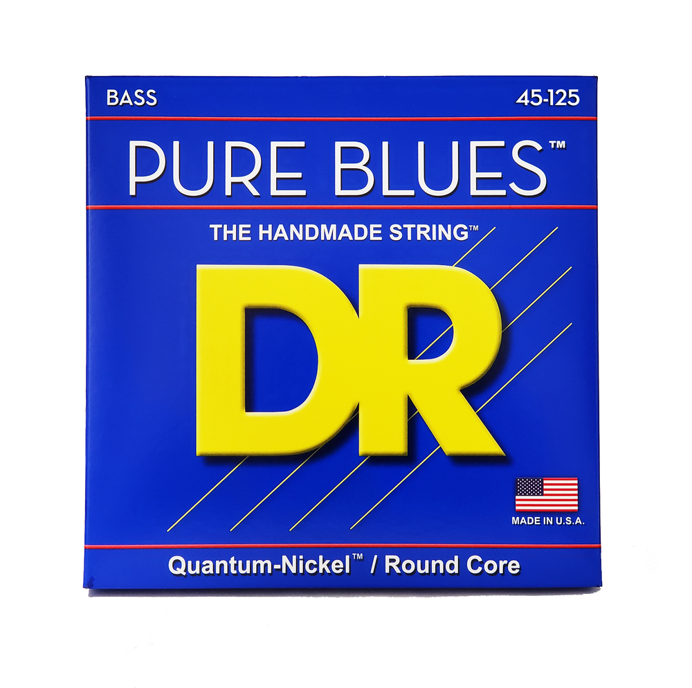 DR Strings Pure Blues Nickel 5-String Bass Strings Medium 45-125