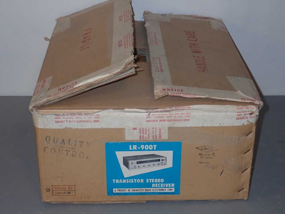 Original Lafayette LR-900T Receiver Boxes, Boxes Only