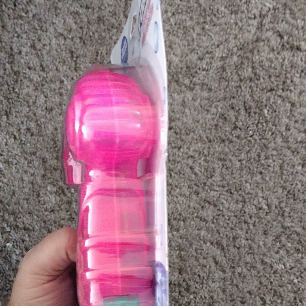 Fubbles Light Up Bubble Blaster & Solution-Pink-Ages 3+ NEW
