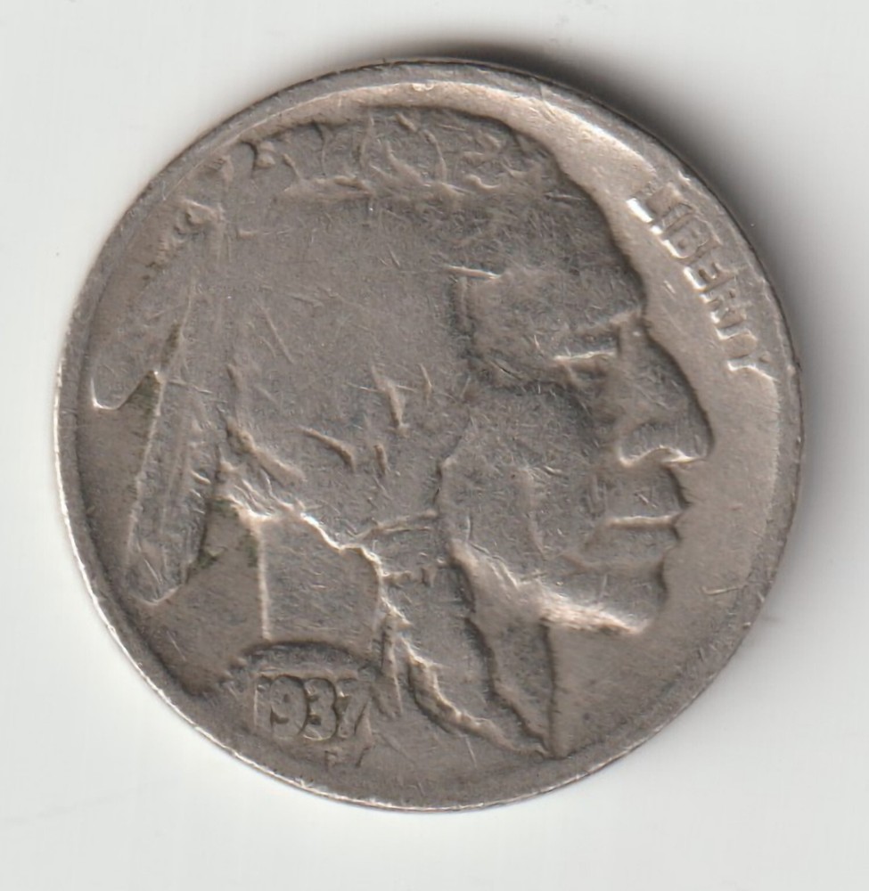 1937-P Buffalo Nickel @2