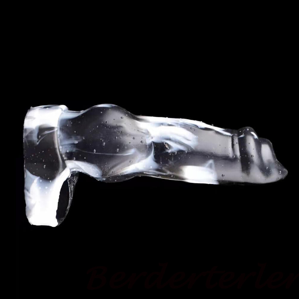 Silicone Penis Sleeve Fantasy Knot Sheath Delay Ejaculation Extender Enlargement