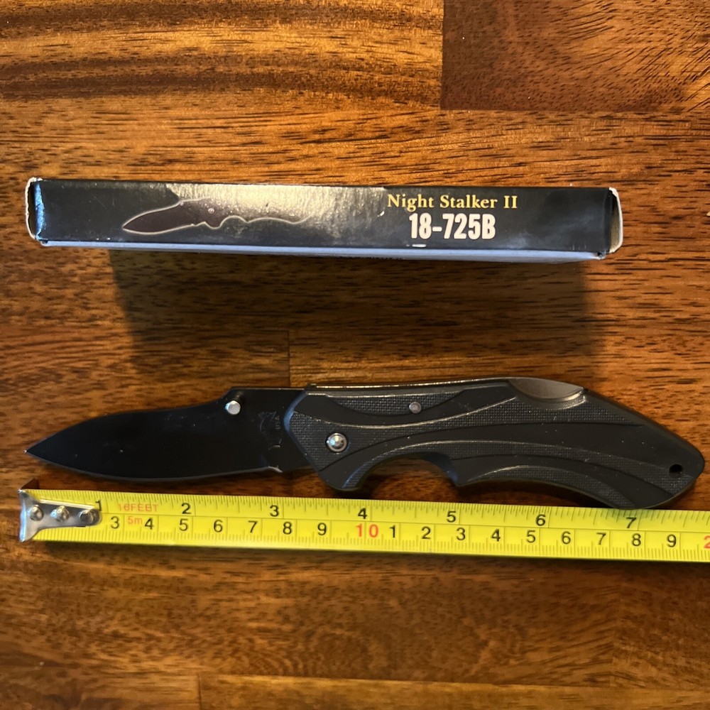 Night Stalker 2 Folding Blade Pocket Knife Plastic Handle