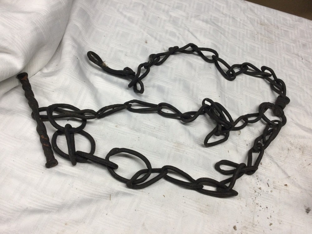 Primitive black cow style neck chain