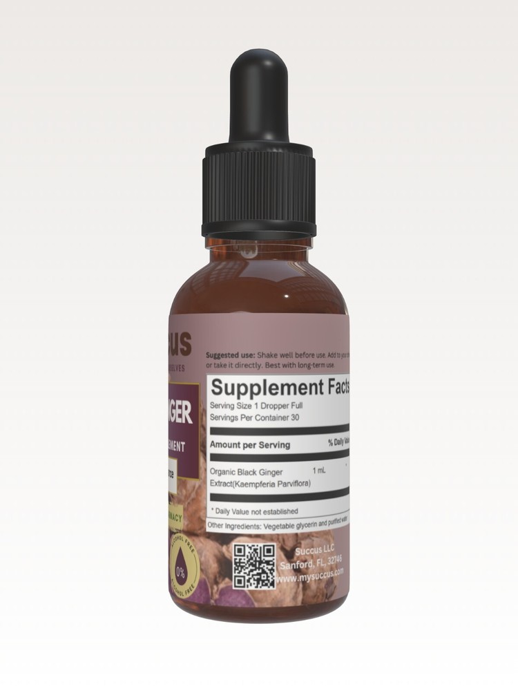 Black Ginger Tincture - Male Performance (Rare Herb)