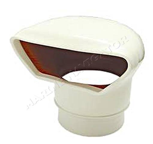 Ventilator Vent PVC White Low Profile 100mm Flat