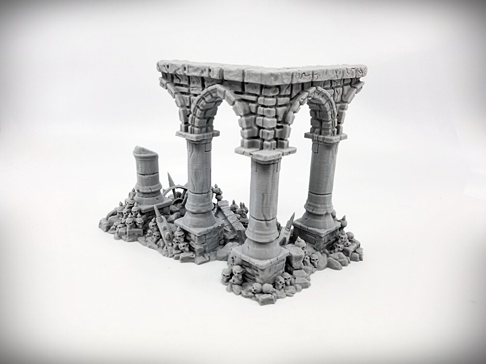 Ruined Columns - Grimdark- Deluxe Bundle (Large)- Tabletop Wargaming RPG terrain