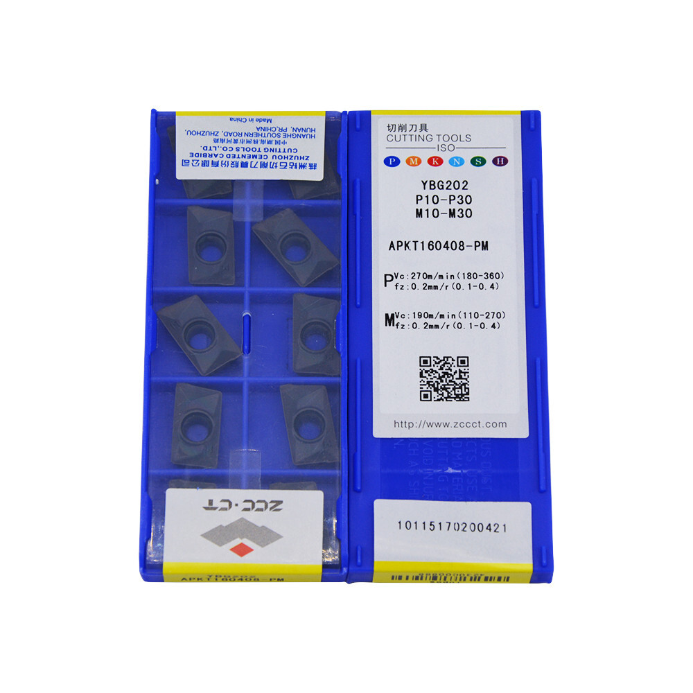 10pcs APKT160408-PM YBG202 CNC Milling Inserts APKT insert