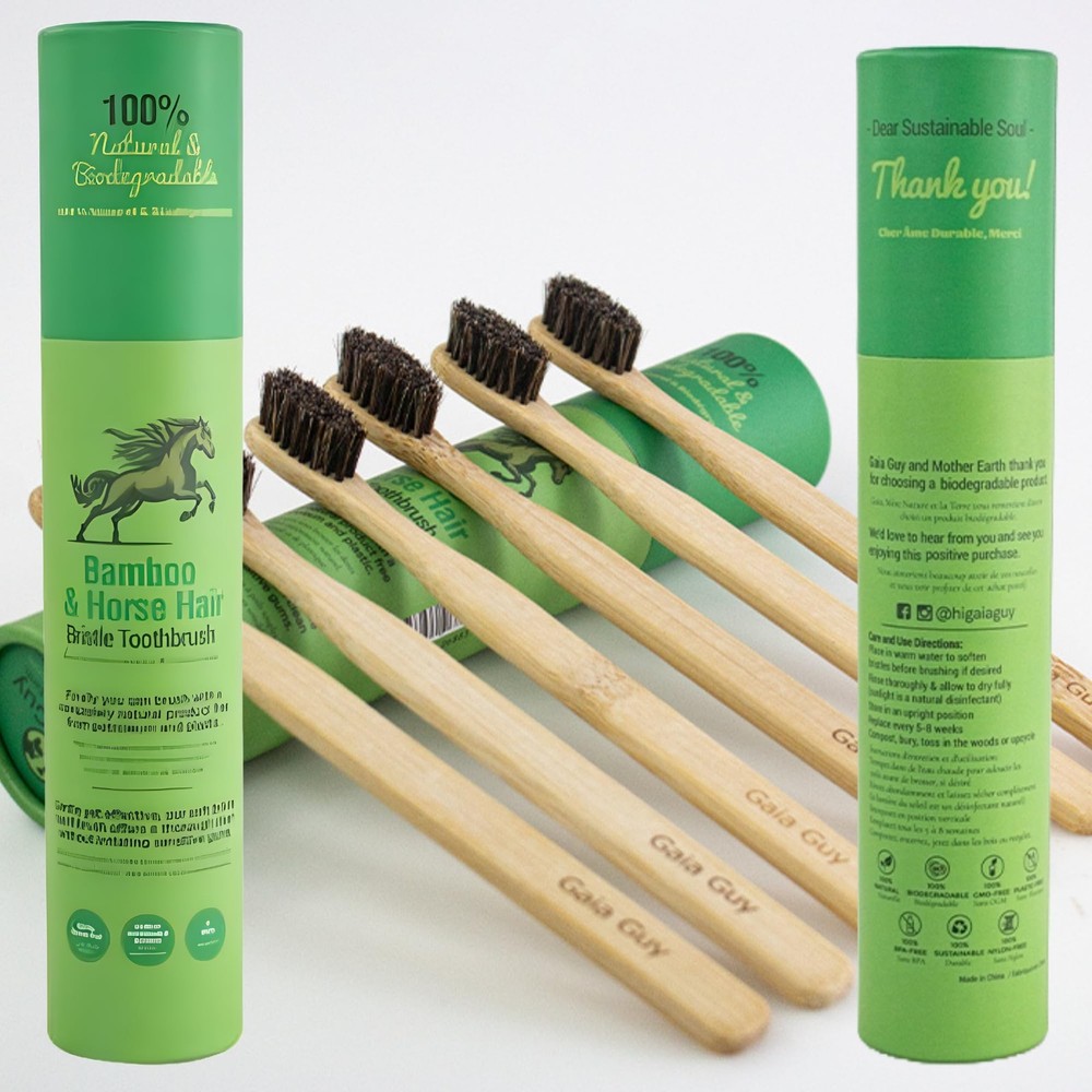Guy Soft Natural Bristle Bamboo Toothbrush