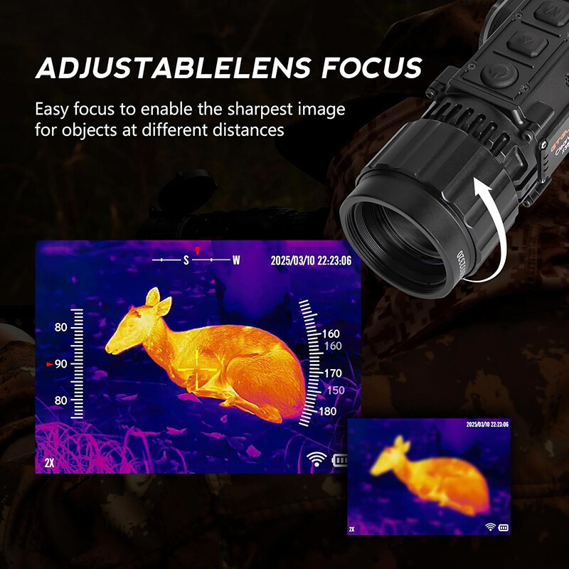 GTGUARD Thermal Scope 384x288 35mm Multi Purpose Mountable Thermal Rifles Scope