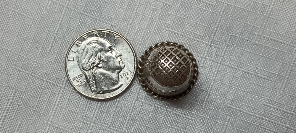 Sterling Silver Southwestern Thimble Signed LB