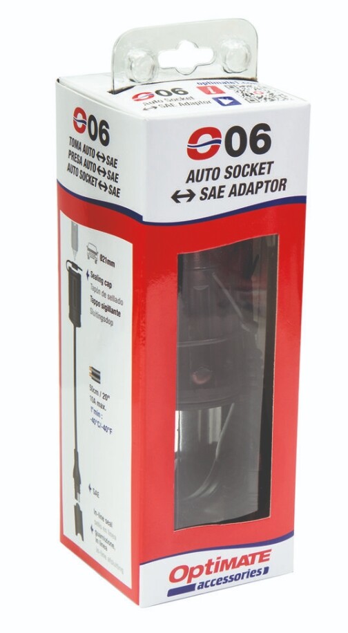 Optimate Cig Socket Lead SAE Weatherproof Connector (O6)