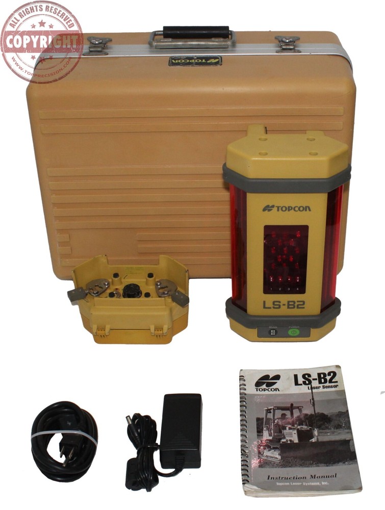 TOPCON LS-B2 LASER RECEIVER,BACKHOE,DOZER,TRIMBLE,SPECTRA,APACHE,MACHINE CONTROL