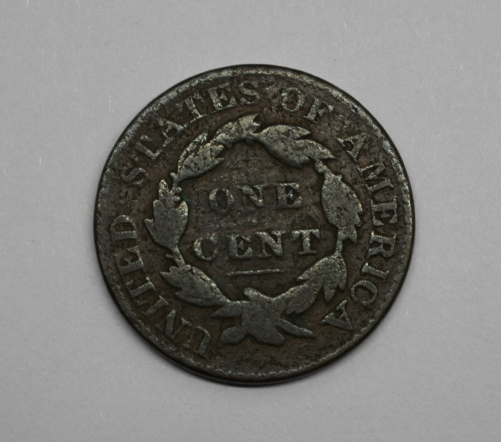 1828 Cornet Head Large Cent #EB12545