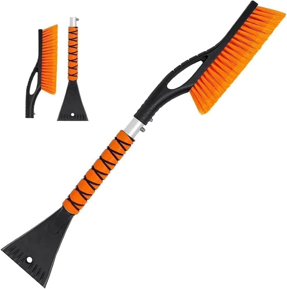 Snow Brush & Ice Scraper, 27'', Ice Scrapers for Car Windshield, Detachable