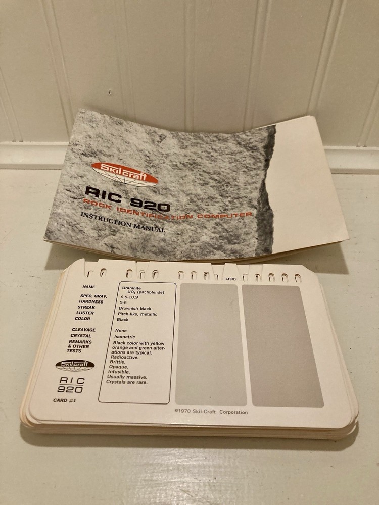 Vintage Skilcraft RIC 920 Rock Identification Computer W/ Box 1970