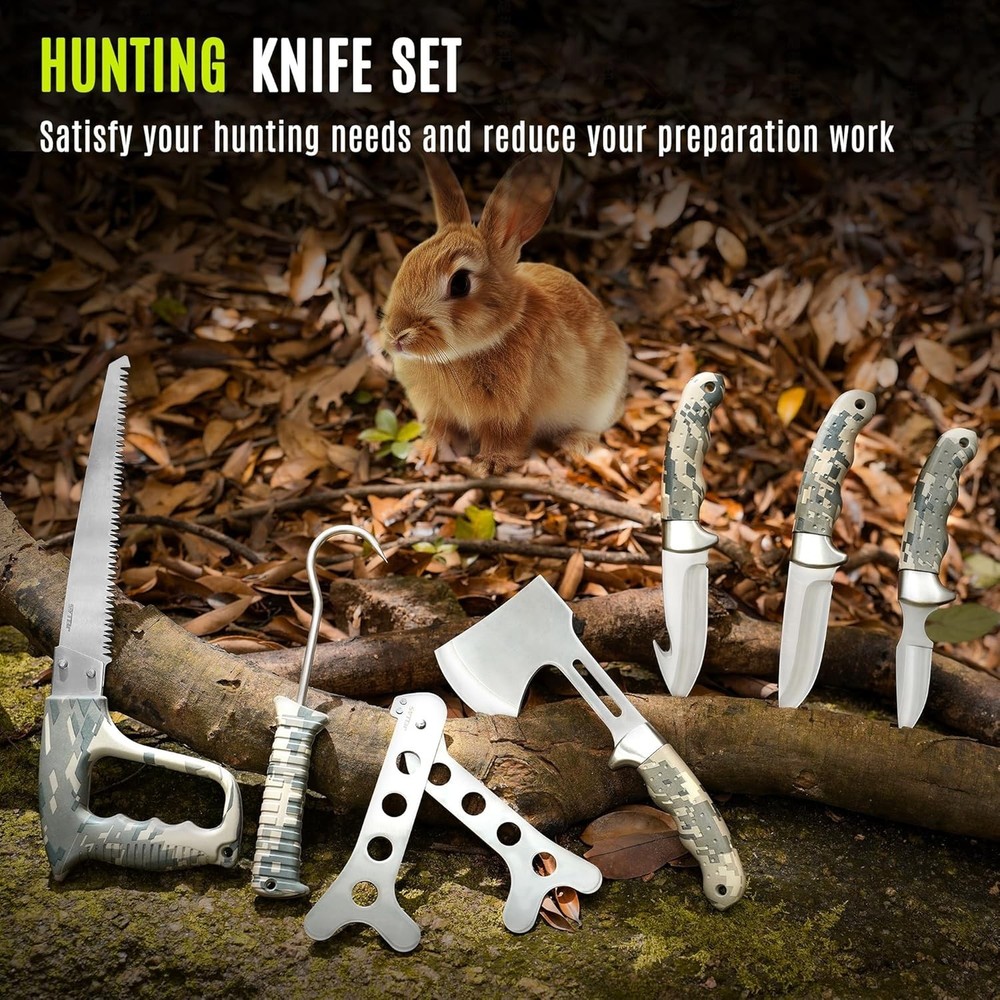 Professional 13-Piece Hunting Gear Set | Field Dressing & Game Processing Kit |
