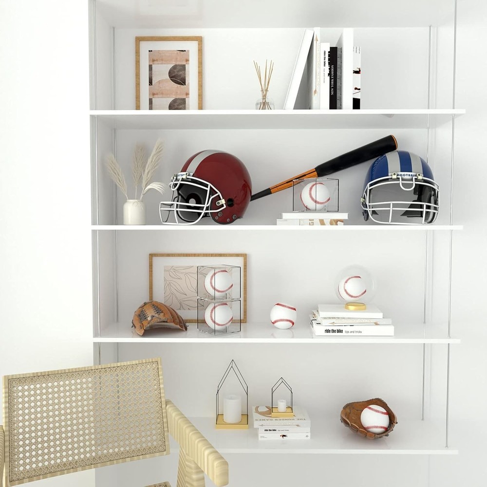 Quality 8 Pack Baseball Display Case - Stackable UV Protection for Collectibles