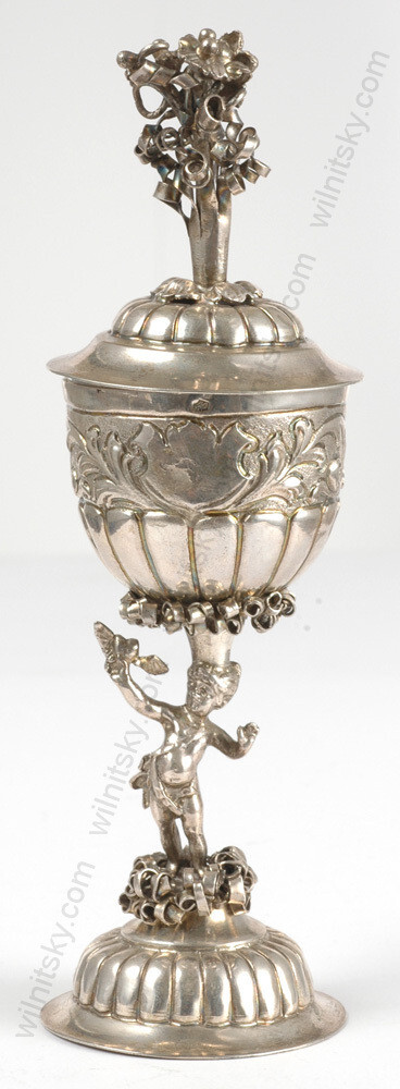 "German silver cup in Baroque style" 19th century