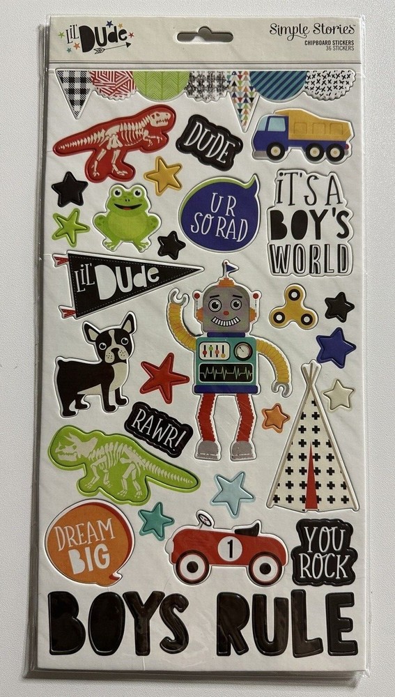 Simple Stories Chipboard Stickers-Multiple Variations-You Choose