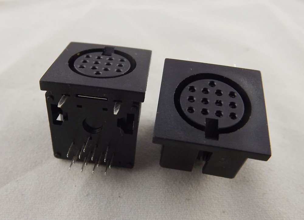 1pcs DIN 13 Pin Circular Jack Female Panel Mount PCB Mount Connector Adapter