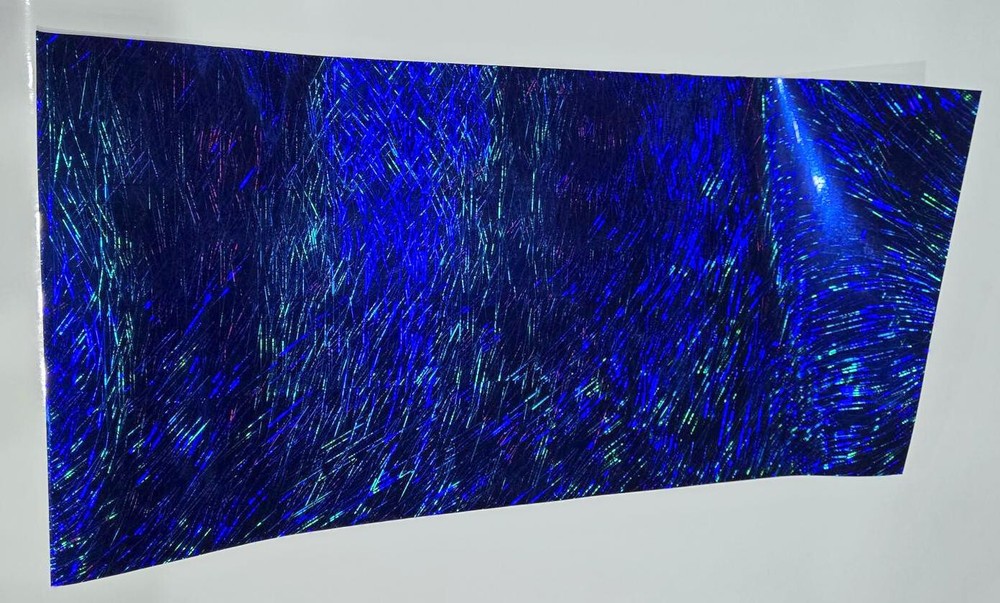 Holographic Royal Blue Light Ray Sign Plotter Cutter Vinyl Roll