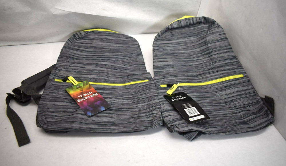 Trailmaker Classic 17" Backpack with Adjustable Padded Shoulder Straps 2 Pack