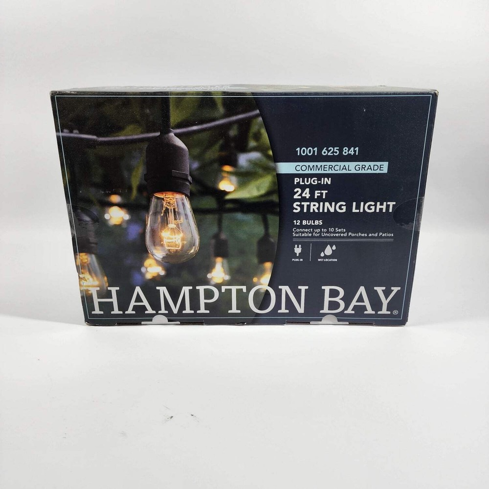 New Hampton Bay Plug In 24 ft string light 142C-24-12