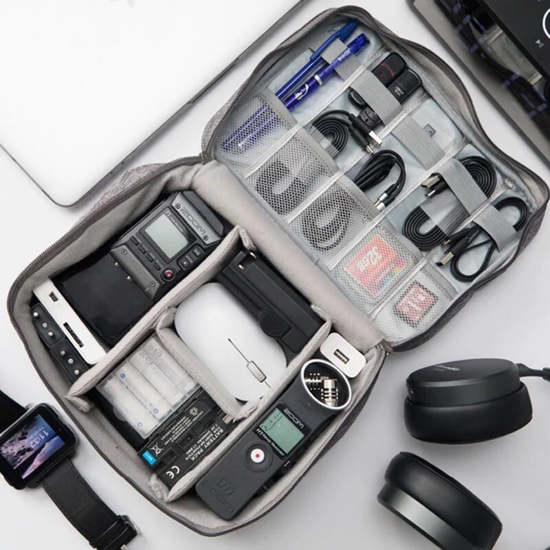 Universal Tech Organizer Travel Bag - Black