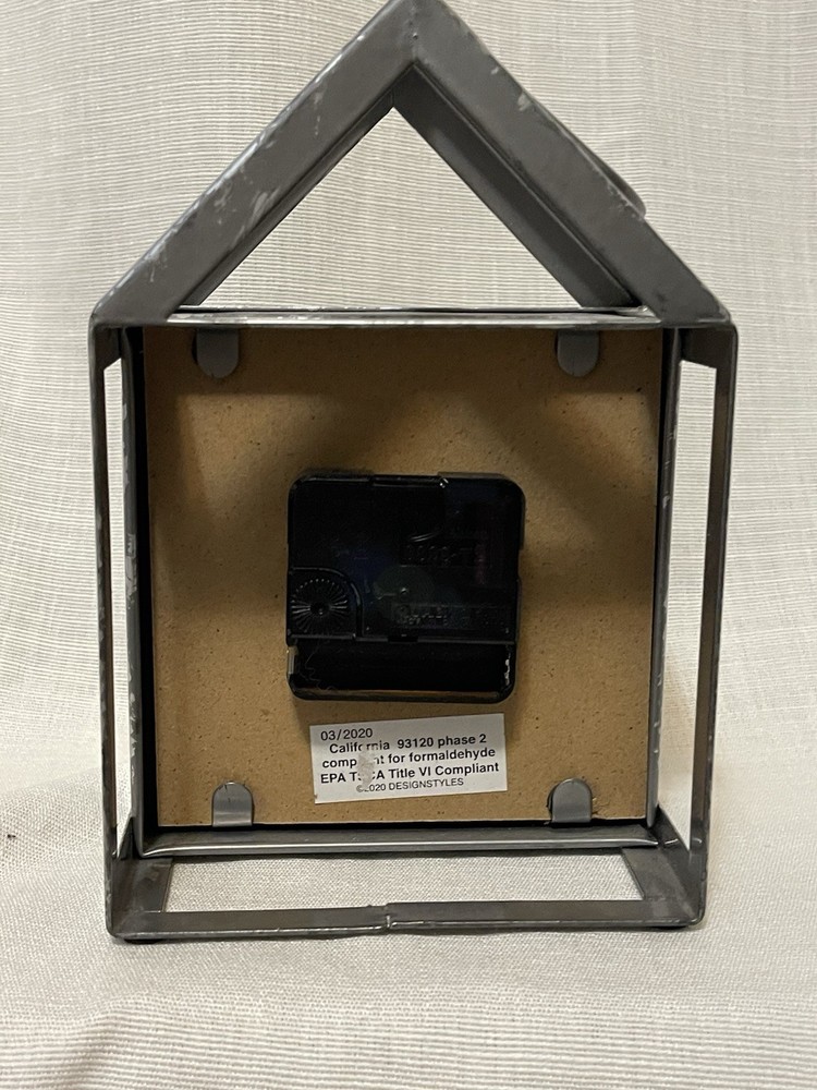 Rae Dunn galvanized house clock
