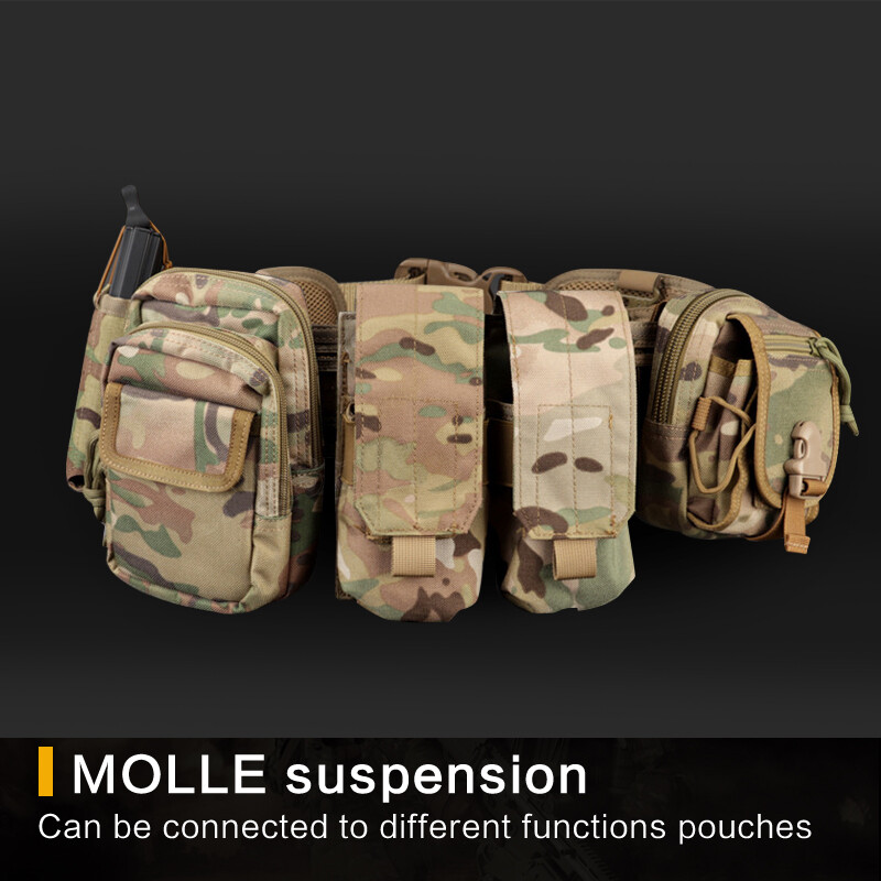 MOLLE Tactical Belt Quick Release Laser Loading Padded Inner &Outer Belt Hunting