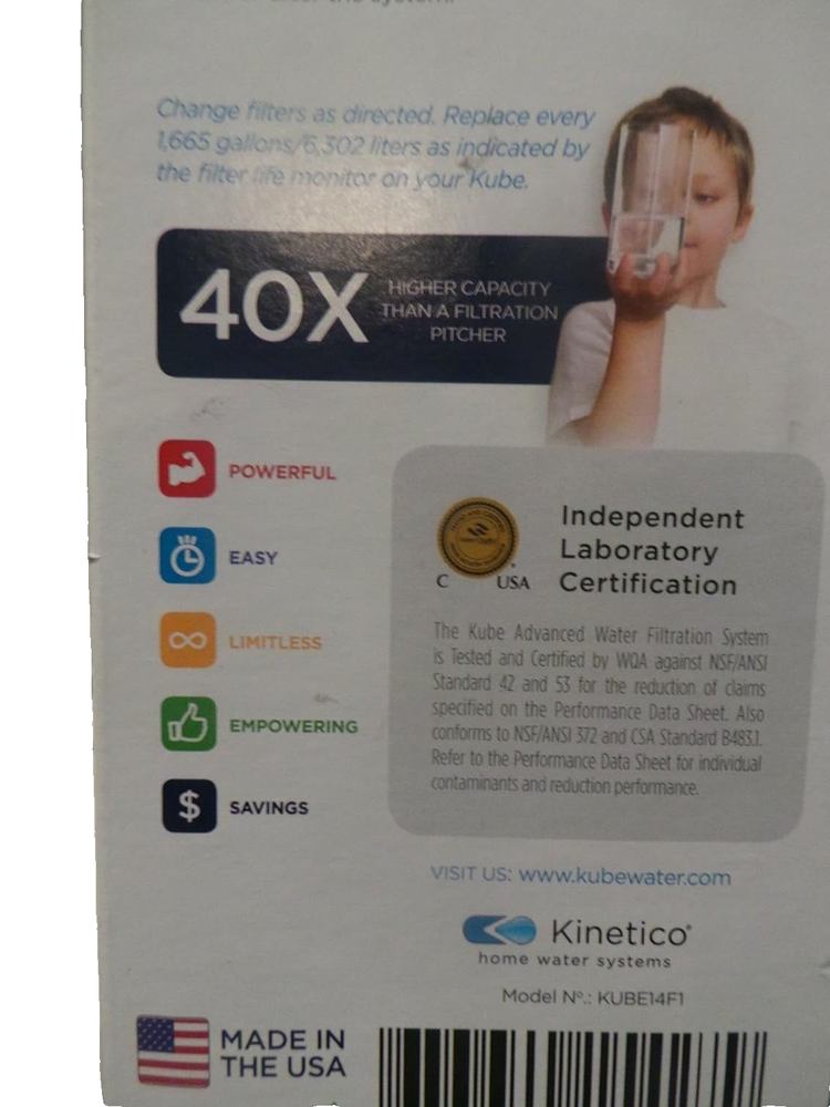 Kube Replacement Filters - 2 New Filters in a Sealed Box.