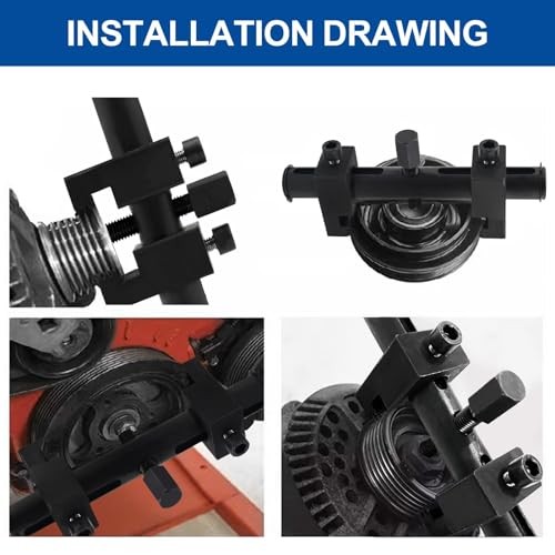 Adjustable Crankshaft Pulley Puller Tool – Heavy-Duty Drive Pulley Remover for