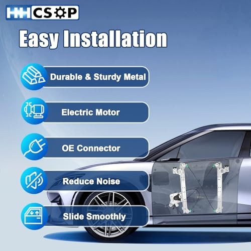 Rear Left Driver Side Power Window Regulator with Motor Rear Driver Side