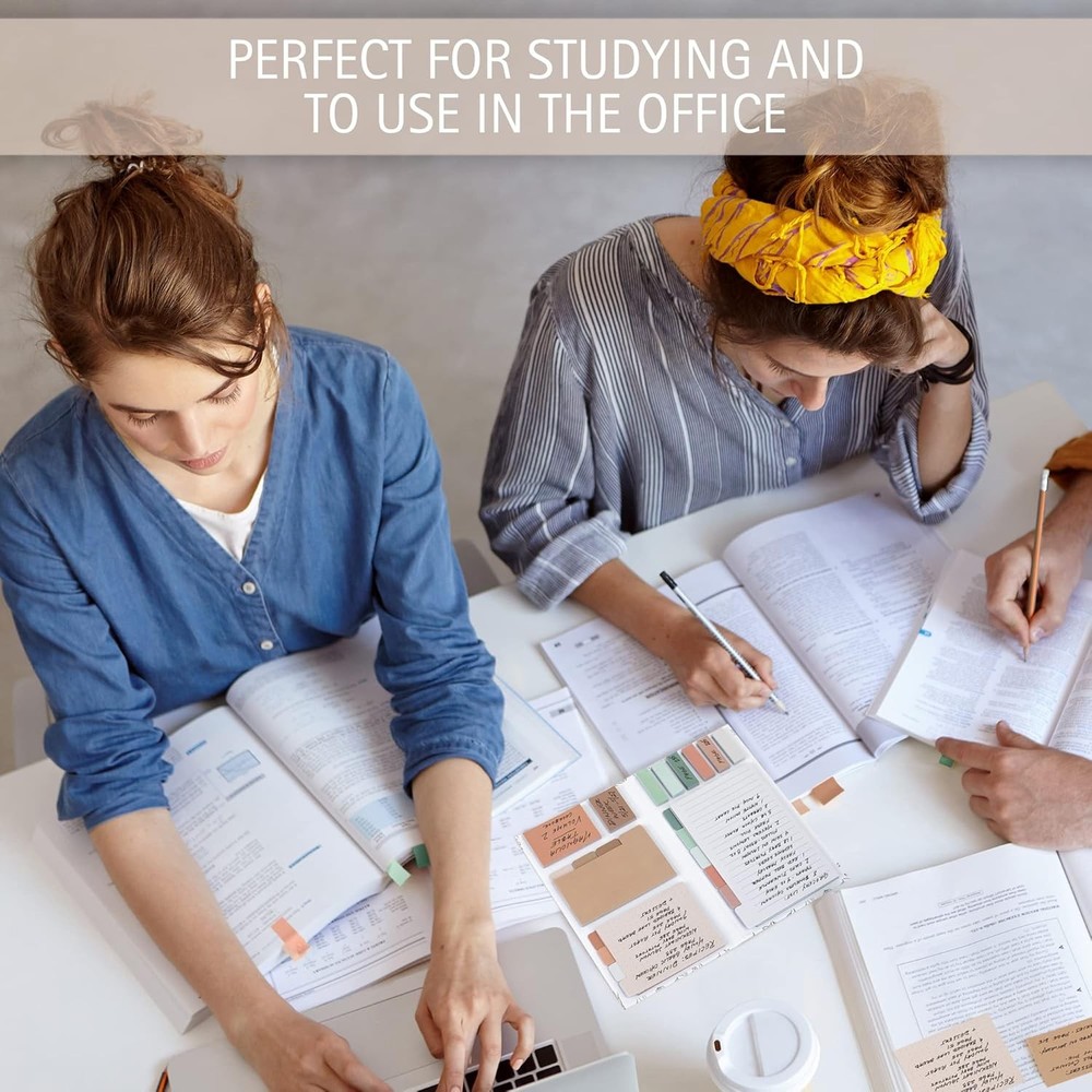 Aesthetic Pastel Stiy Notes with Tabs For Bible Study - Incl. Sturdy