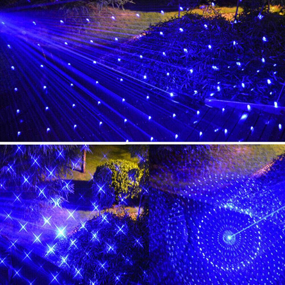 450-n-m Blue Laser Pointer 10W Adjustable Beam Light Torch Lazer Dot & Battery