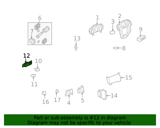 Genuine GM Instrument Panel Bezel 25931259
