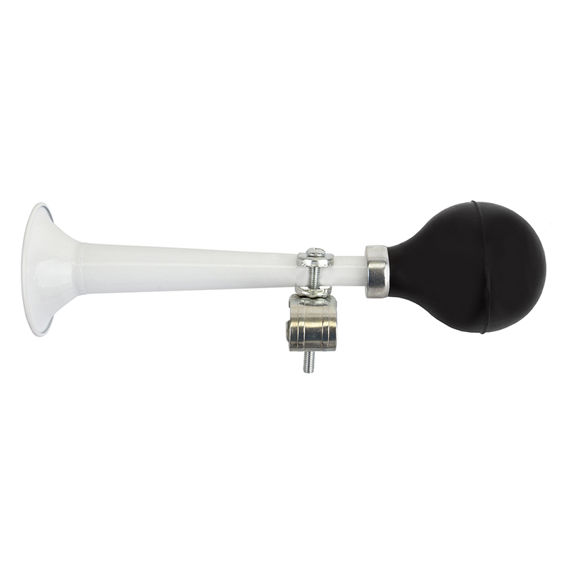 Bicycle Horn Clean Motion Trumpeter - White