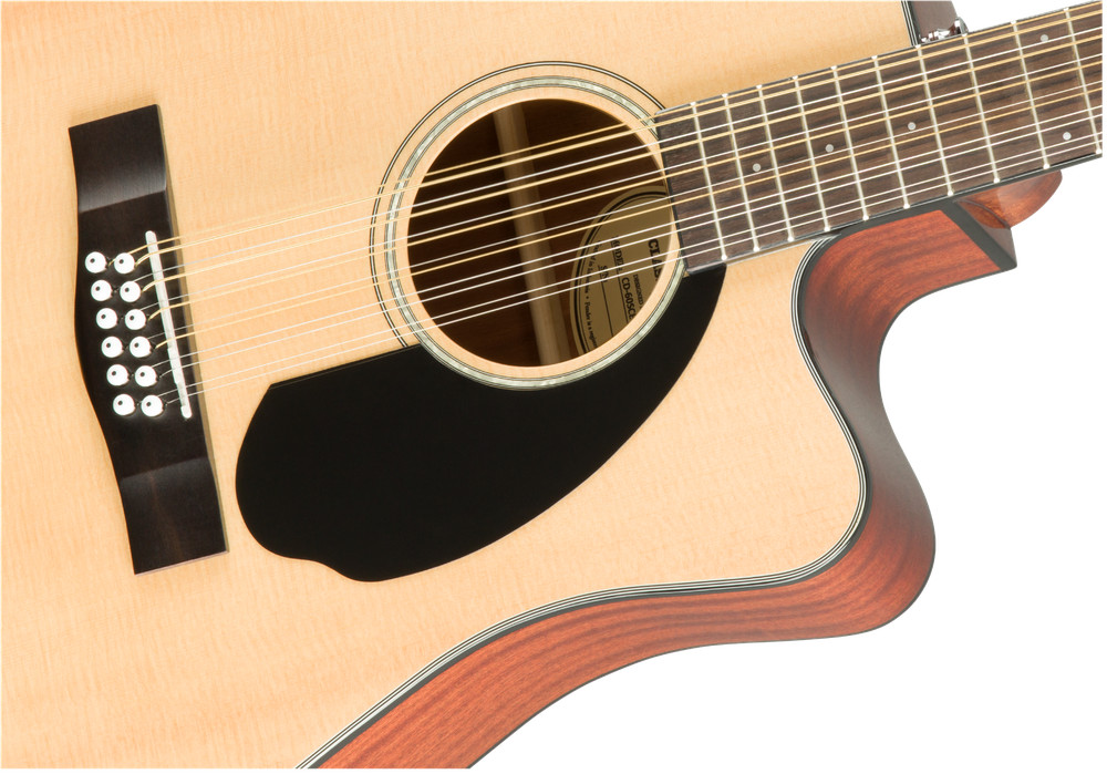 Fender CD-60SCE 12 String Cutaway Solid Top Acoustic Electric Guitar 0970193021