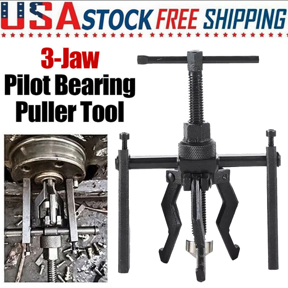 3 Jaw Pilot Bearing Puller Auto Motorcycle Bushing Remover Extractor Tools