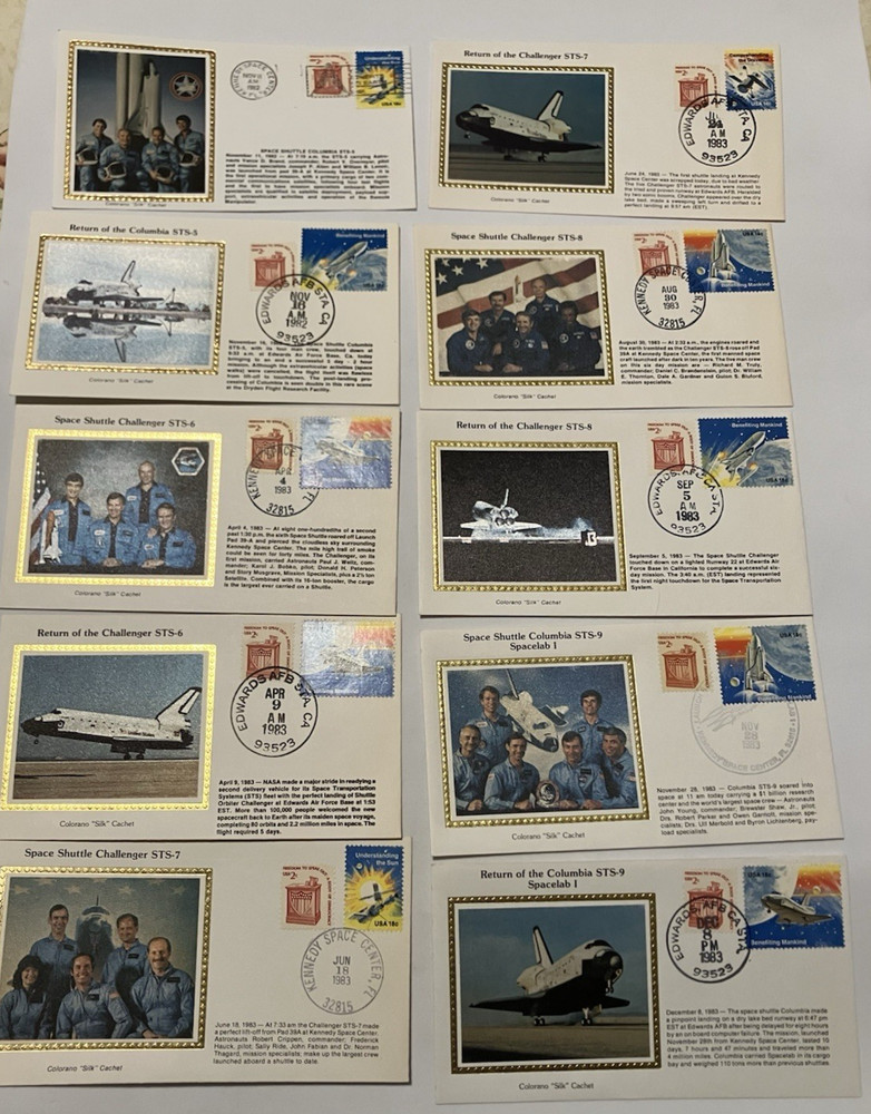 22 Space Program Covers- includes 21 Colorano Silk Cachets