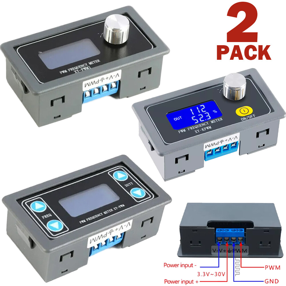 Signal Generator Module Adjustable PWM Pulse Frequency Duty Cycle Square Wave 2X