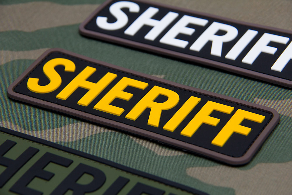 Morale Patch - Milspec Monkey - SHERIFF - SWAT Pattern - 6 " x 2 " - PVC