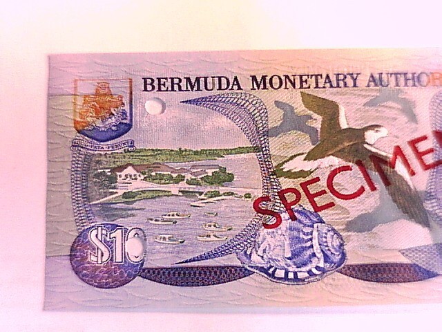 Bermuda 2000 Ten Dollar SPECIMEN note Choice Crisp Uncirculated.