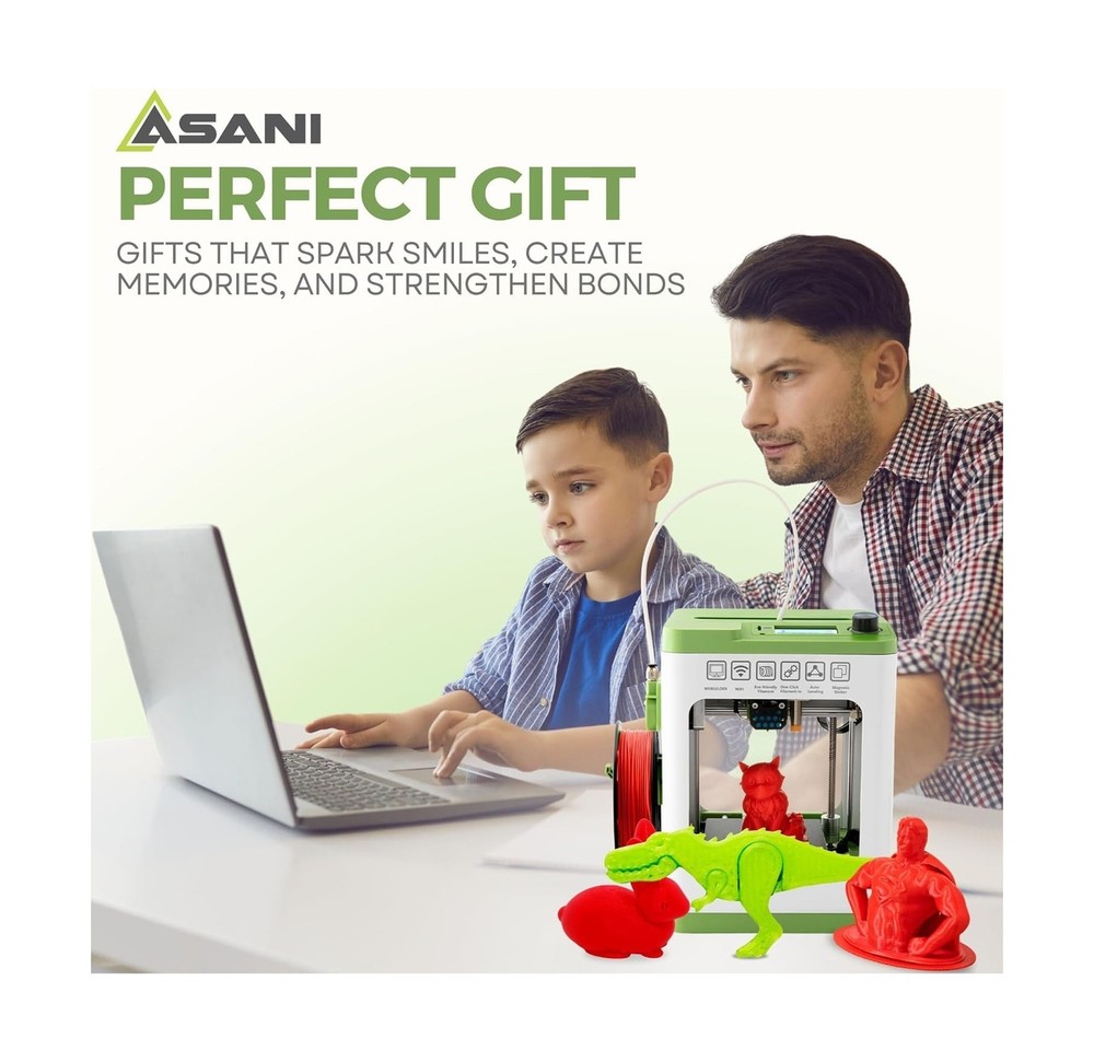 Fully Assembled Mini 3D Printer for Kids and Beginners - Complete Starter Kit...