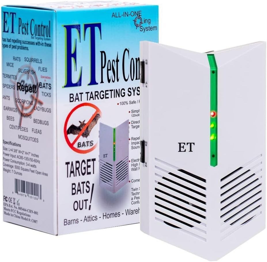 Ultrasonic Pest Control Repeller - Covers 5000 sq. ft. Safely & Effectively
