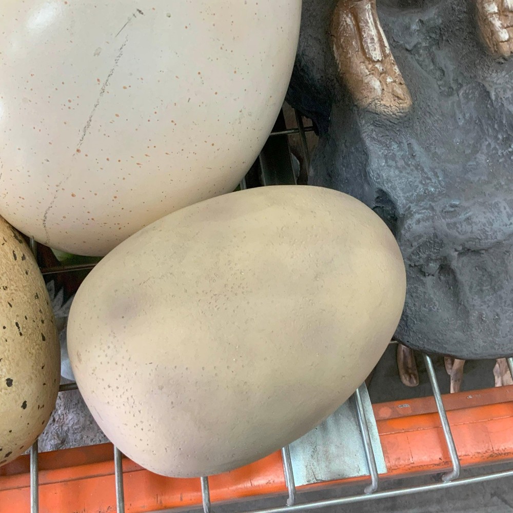 Small Dinosaur Egg Statue Prop Decor Prehistoric Dino Display Eggshell Fossil